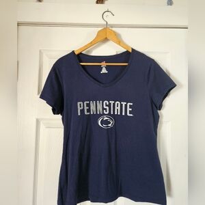 Hanes Nano-T Navy Penn State Short-Sleeve Tee. L